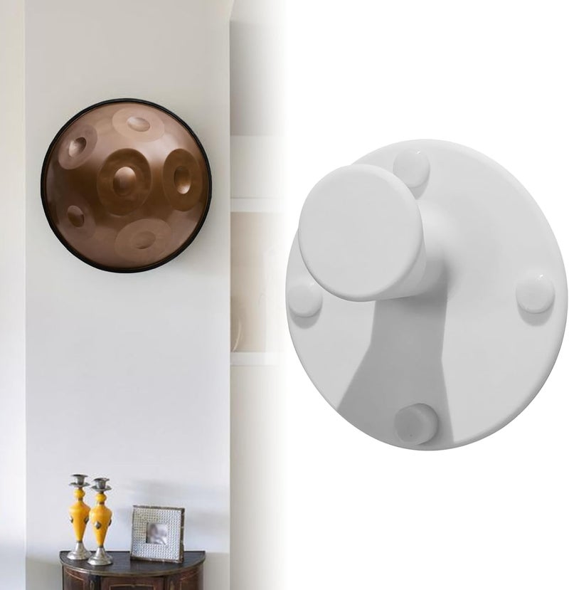 DAUCHVNY Handpan Wall Mount, Tongue Drum Holder with Rubber Cushion, Handpan Stand for Displaying Hand Discs/Tongue Drums, Unique Gift for Hand Disc Lovers - Image 1